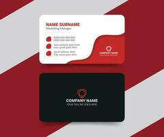Corporate professional business card template vector