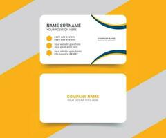 Modern medical healthcare doctor business card template design with double side view. vector