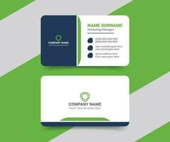 Professional elegant with gradient color business card template vector
