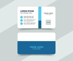 Medical business card design in flat style vector layout