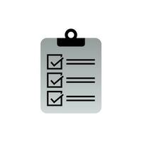 checklist icon design. document sign and symbol for web site and application. vector