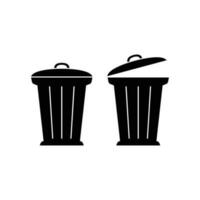 trash icon design. garbage sign and symbol. vector