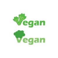 vegan abstract art logo design vector