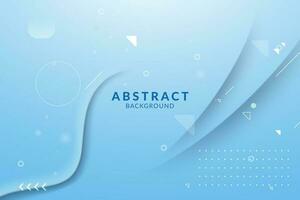 Abstract stylish blue wave modern background vector