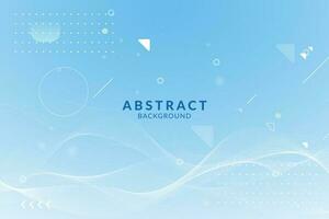 Abstract stylish blue wave modern background vector