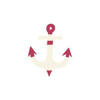 Anchor. Marine element. Vector illustration in scandinavian style.