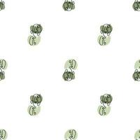 Surreal Faces One Line Seamless Pattern . Abstract Minimalistic Art design for print, cover, wallpaper, Minimal and natural wall art. Vector illustration on white background.