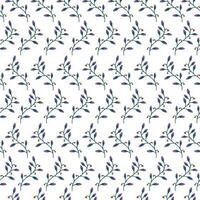 Simple hand drawn flower seamless pattern for background vector