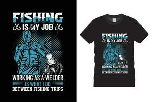 fishing tshirt design vector