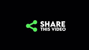 Prêmio Youtube compartilhar isto vídeo animação video