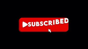 Animated Subscribe Button video