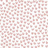 Abstract seamless pattern with squiggles. Simple background with pink scribbles. Vector hand-drawn illustration. Perfect for decorations, wallpaper, wrapping paper, fabric.