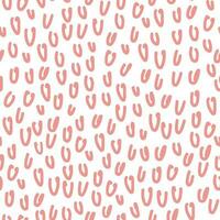 Abstract seamless pattern with squiggles. Simple background with pink scribbles. Vector hand-drawn illustration. Perfect for decorations, wallpaper, wrapping paper, fabric.