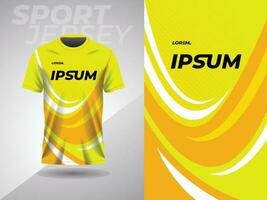 abstract sports yellow jersey football soccer racing gaming motocross cycling running vector