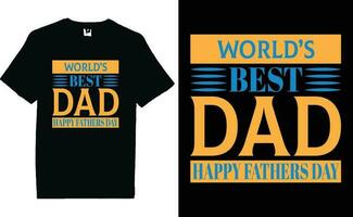 Father's Day T-shirts Design. vector