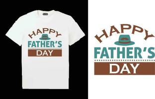 Father's Day T-shirts Design. vector