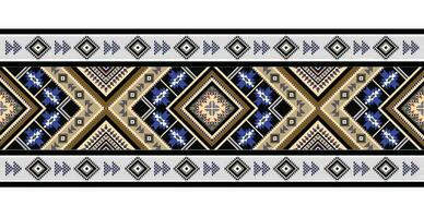 Ethnic pattern vector. Geometric design of American, Mexican, Western Aztec motif striped and bohemian pattern. designed for background,wallpaper,print, carpet,wrapping,tile,batik.vector illustratoin. vector