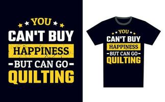 Quilting T Shirt Design Template Vector