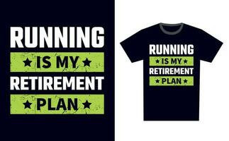 Running T Shirt Design Template Vector