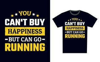 Running T Shirt Design Template Vector