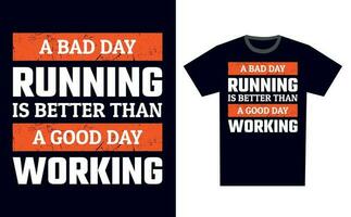 Running T Shirt Design Template Vector