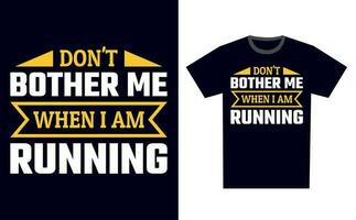 Running T Shirt Design Template Vector