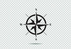 Compass icon vector illustration on background