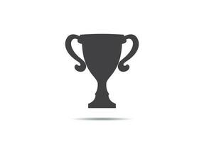 Trophy cup icon vector illustration on background