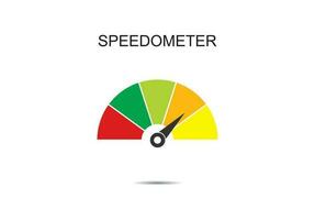 Speedometer icon vector illustration on background