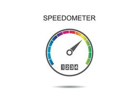 Speedometer icon vector illustration on background