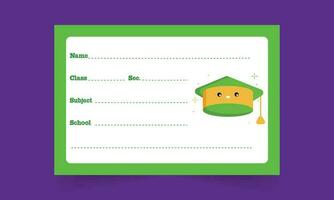 Name tag, Name Card, and Name Payslips. vector