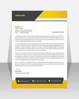 Business letterhead, Letterhead template with various colors, Letterhead template in flat  style, Modern company letterhead template design vector