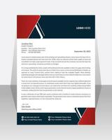 Business letterhead, Letterhead template with various colors, Letterhead template in flat  style, Modern company letterhead template design vector