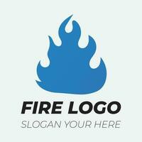 Flame logo design template illustration. vector