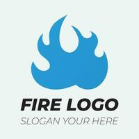 Flame logo design template illustration. vector