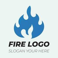 Flame logo design template illustration. vector