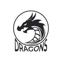 Dragon vector icon illustration