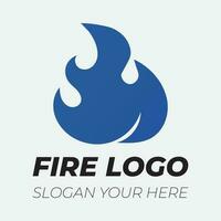 Flame logo design template illustration. vector