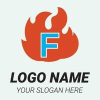 Flame logo design template illustration. vector