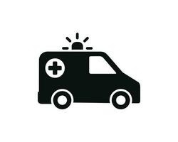 Ambulance icon isolated on white background vector