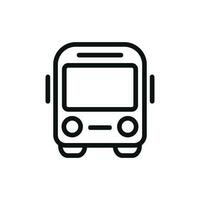 autobús icono aislado en blanco antecedentes vector