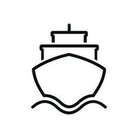 Ship icon isolated on white background vector