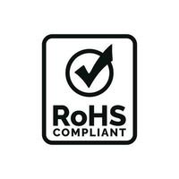 Rohs mark icon isolated on white background vector