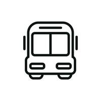 Bus icon isolated on white background vector