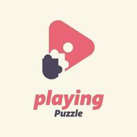 Play Puzzle Logo vector