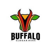 buffalo logo icon design vector