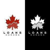 canada loans logo design vector