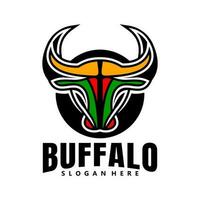 buffalo logo icon design vector