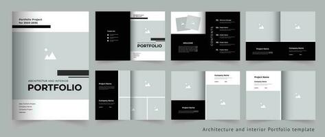 portafolio diseño arquitectónico portafolio y interior portafolio diseño modelo vector