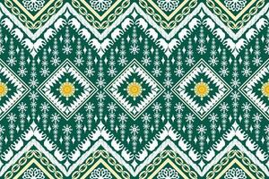 Ethnic Figure aztec embroidery style. Geometric ikat oriental traditional art pattern.Design for ethnic background,wallpaper,fashion,clothing,wrapping,fabric,element,sarong,graphic,vector illustration vector